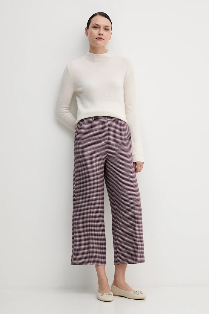 Nohavice United Colors of Benetton 44BWDF0AA fialová AW25