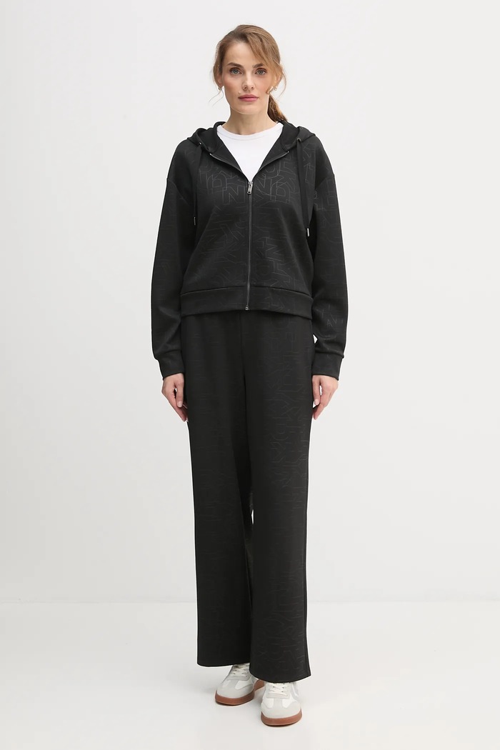 Dkny pantaloni de trening KNIT PANTS P5MF6CSD negru AW25