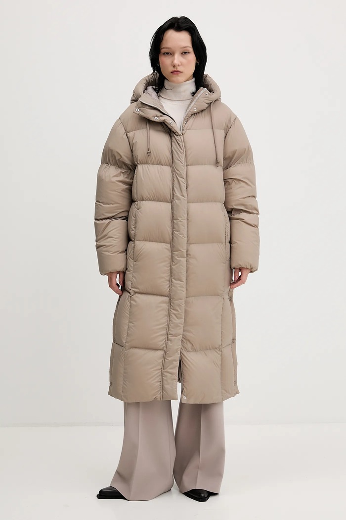 Nohavice HUGO 50545533 béžová AW25