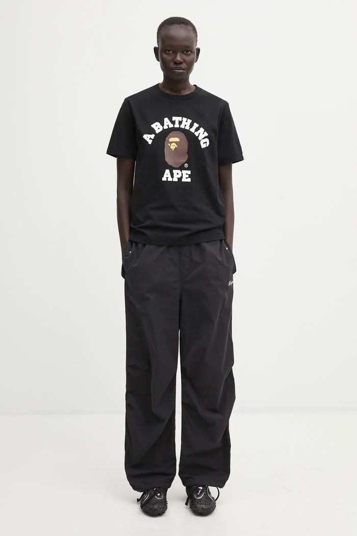 A Bathing Ape trousers Crystal Stone Bape Logo Army Pants 001PTL302004L