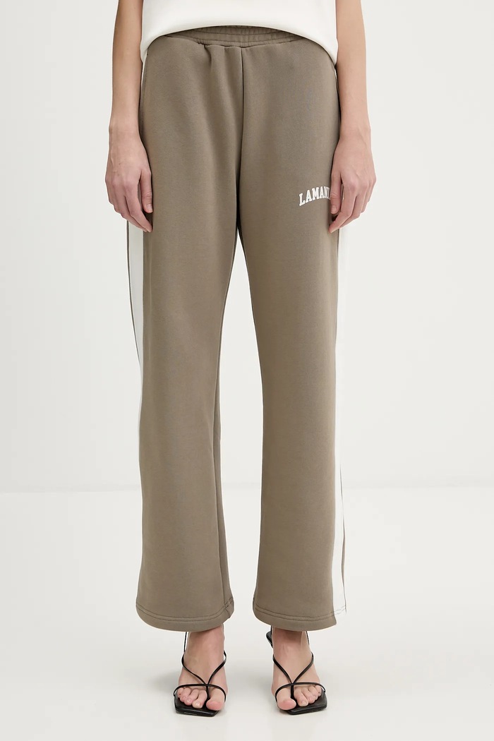 La Mania pantaloni tuta di cotone DARLENE maglia verde DARLENE