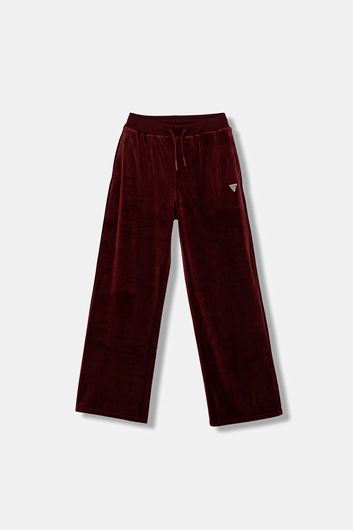 Detské tepláky Guess nášivka burgundské J4RQ16.K0232.9BYA