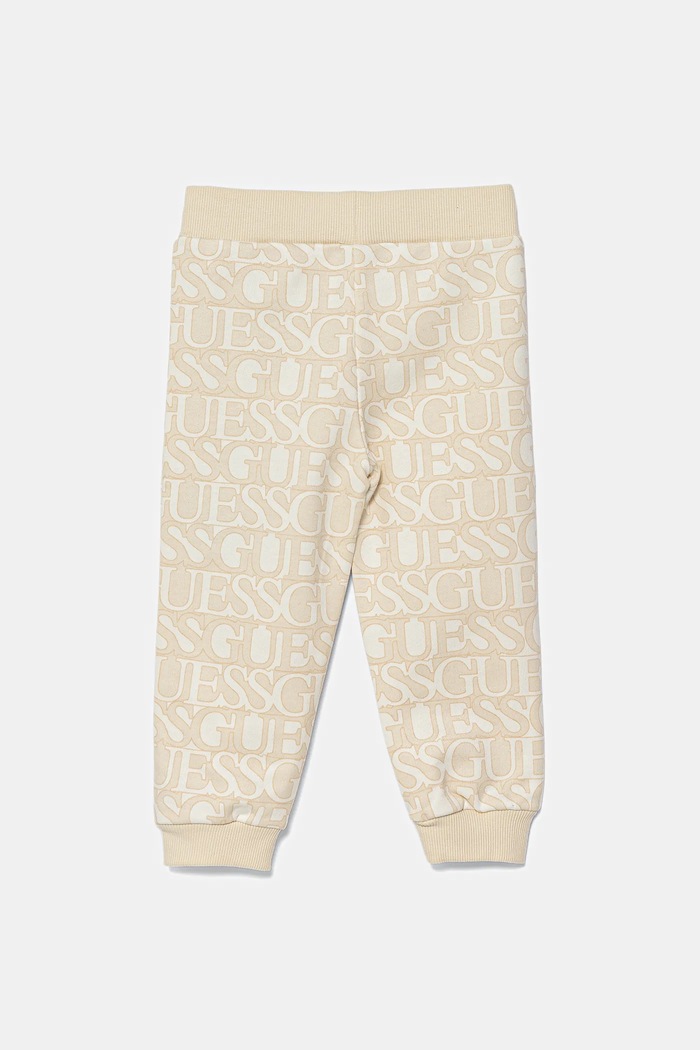 Guess spodnie dresowe dziecięce K5YQ13.KAD74.9BYA beżowy AW25