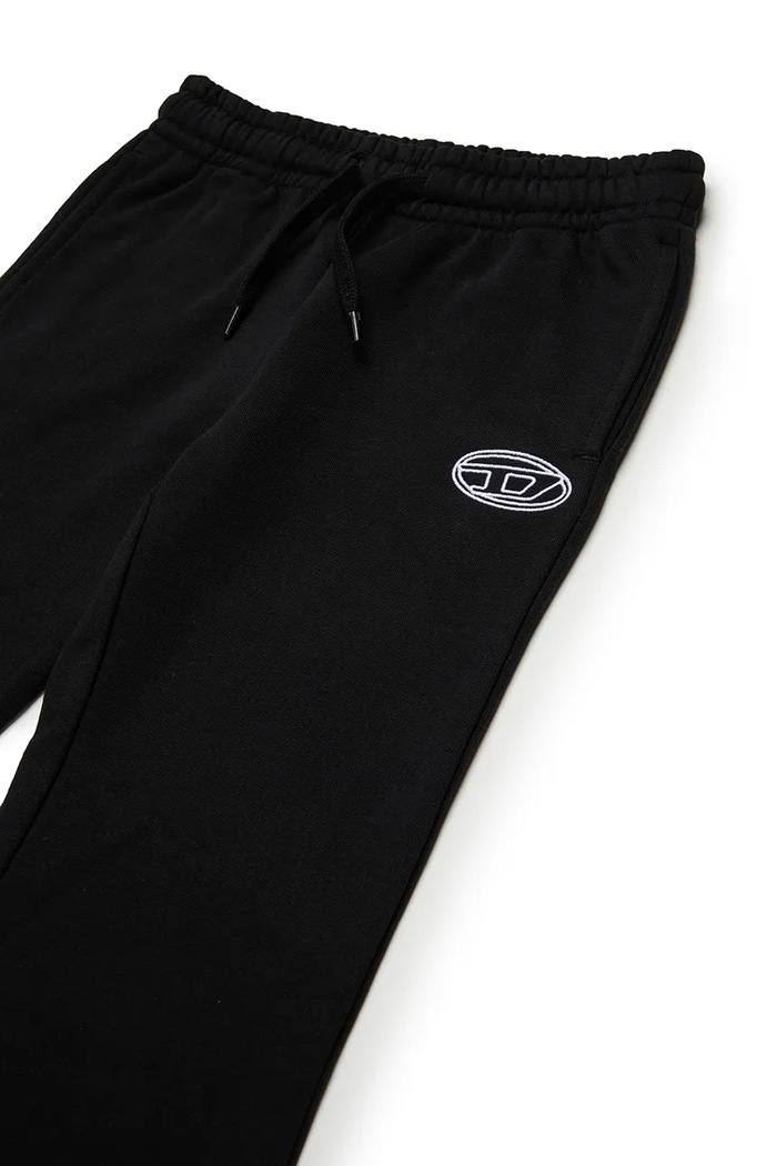 Dziewczynka Diesel spodnie dresowe bawełniane dziecięce PEBIRT TROUSERS J02419 czarny