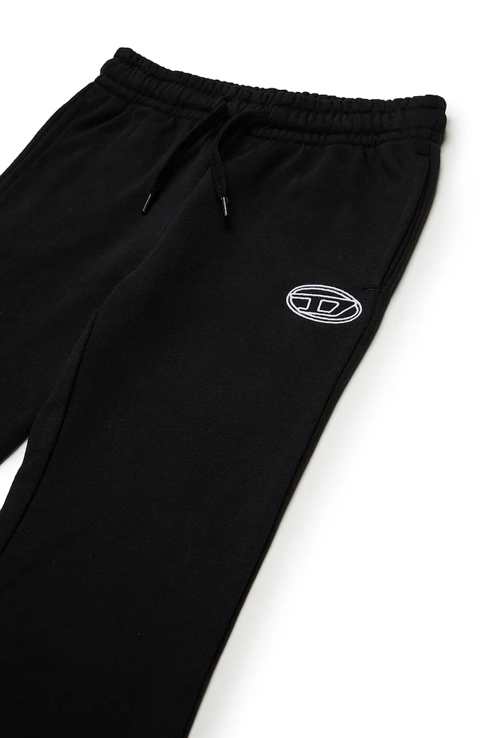 Dziewczynka Diesel spodnie dresowe bawełniane dziecięce PEBIRT TROUSERS J02419 czarny