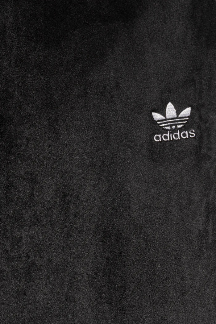 adidas Originals pantaloni tuta in velluto per bambini nero JX2840