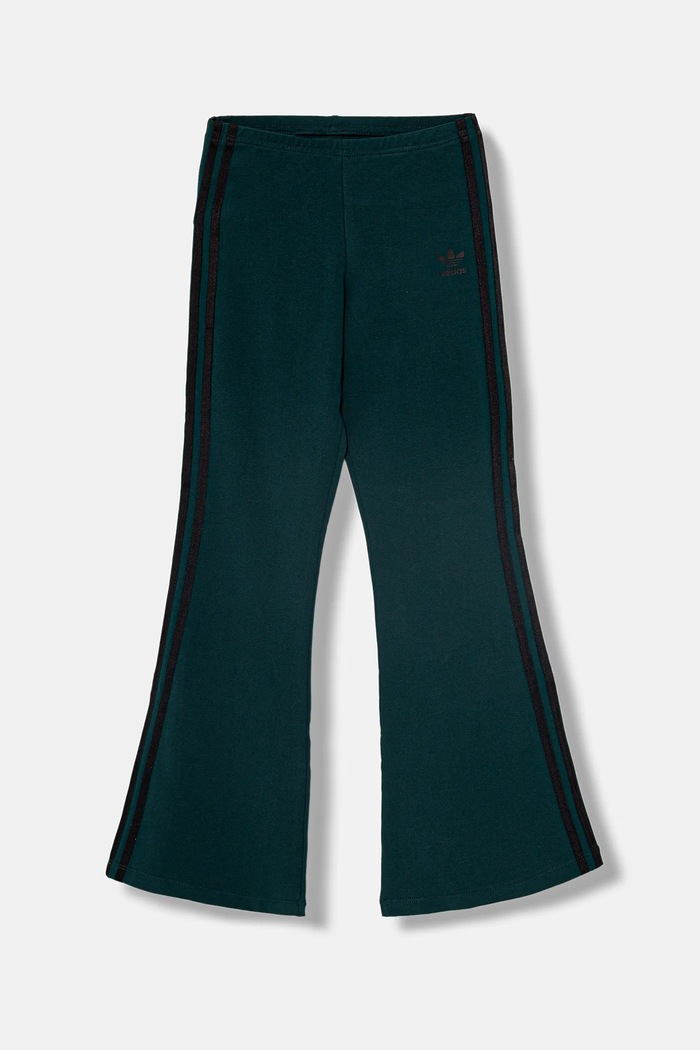 adidas Originals spodnie dresowe dziecięce aplikacja zielony JV8617