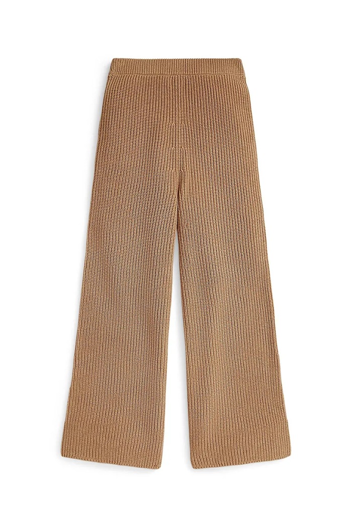 Dievča Detské bavlnené nohavice Polo Ralph Lauren 313978869001 hnedá