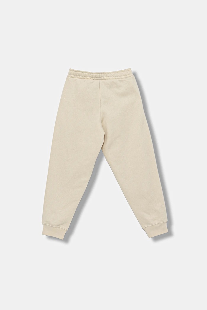 Puma pantaloni de trening pentru copii ESS SCRIPT Sweatpants FL G 688729 bej AW25
