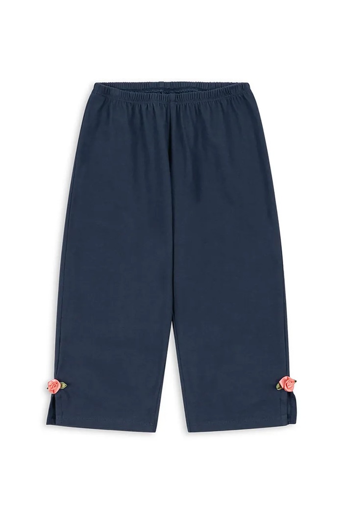 Konges Sløjd pantaloni de bumbac pentru copii PAMI PANTS GOTS bumbac bleumarin KS103956.9BYA