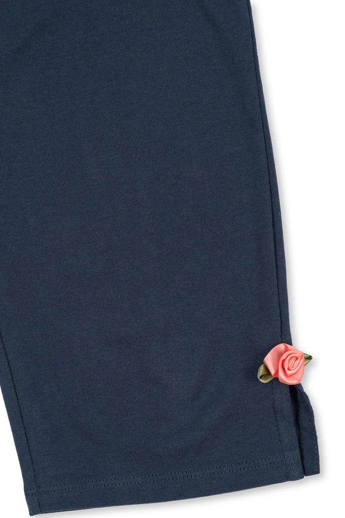 Konges Sløjd pantaloni de bumbac pentru copii PAMI PANTS GOTS bleumarin KS103956.9BYA