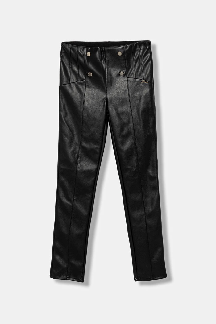 Guess pantaloni per bambini tessuto nero J5BB00.WFV60.9BYA
