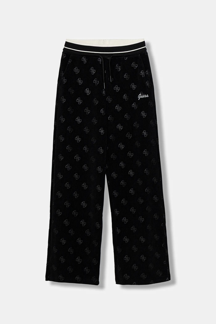 Detské tepláky Guess s elastanom čierna J5BQ17.K1902.9BYA