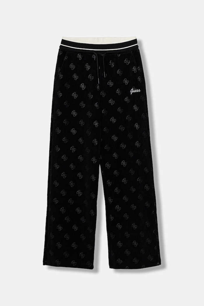 Detské tepláky Guess s elastanom čierna J5BQ17.K1902.9BYA