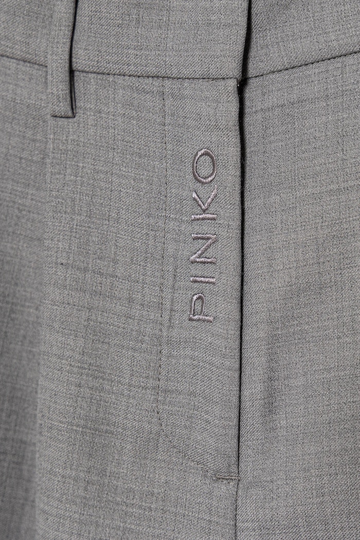 Fete Pinko pantaloni de lână pentru copii KFPA037.C.ML025 gri