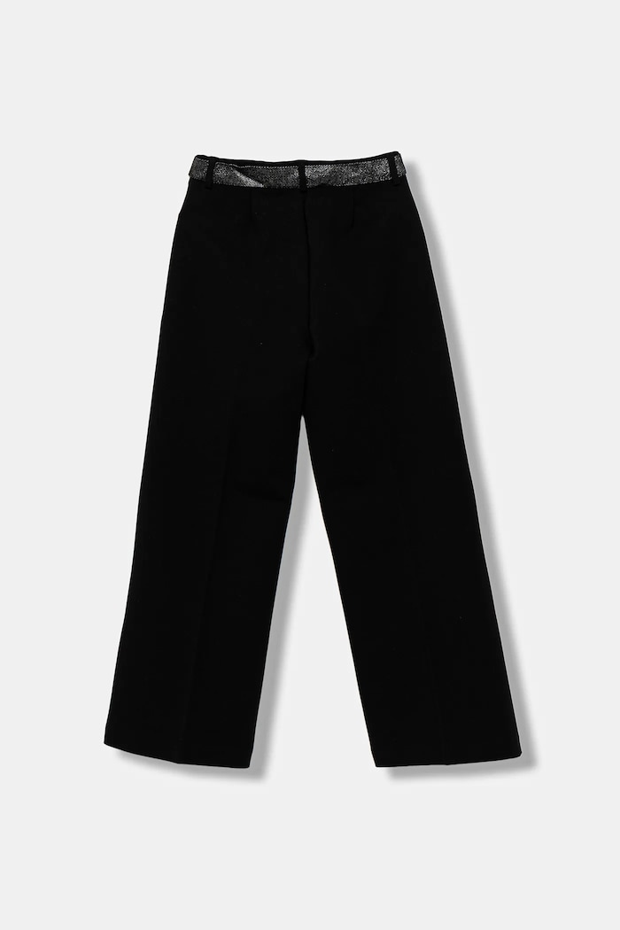 United Colors of Benetton spodnie dziecięce 43ZGCF053.G.seasonal czarny AW25