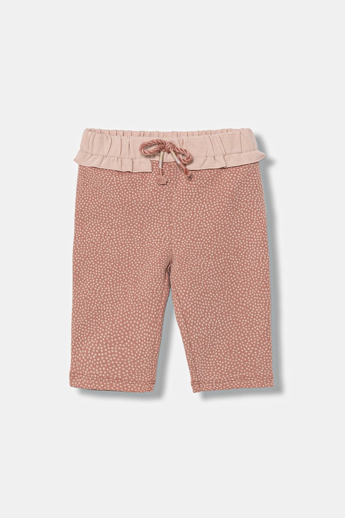 United Colors of Benetton spodnie dresowe niemowlęce wzorzyste pomarańczowy 37GTAF02F.W.seasonal