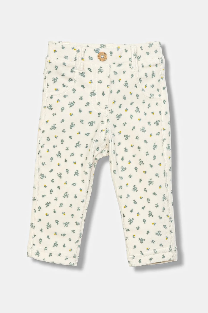 United Colors of Benetton spodnie niemowlęce wzorzyste beżowy 4NNFAE005.W.seasonal