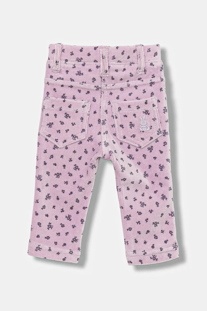 United Colors of Benetton spodnie niemowlęce 4NNFAE005.W.seasonal fioletowy AW25