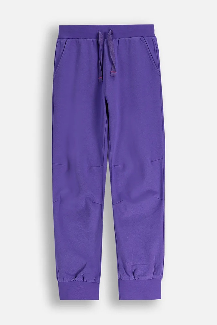 Coccodrillo pantaloni de trening din bumbac pentru copii bumbac violet ZC5120101VGA