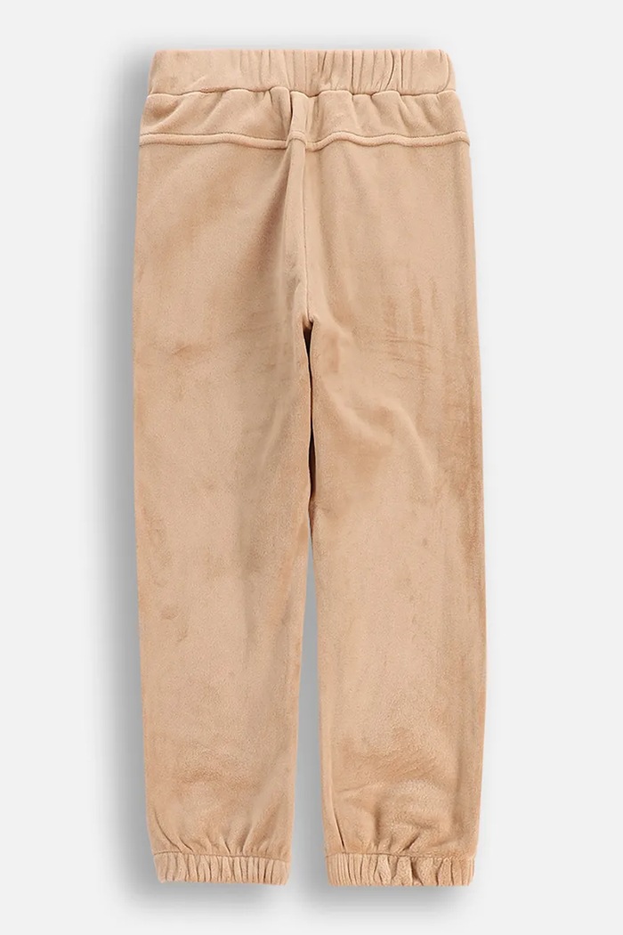 Detské tepláky Coccodrillo ZC5120101WGK béžová AW25