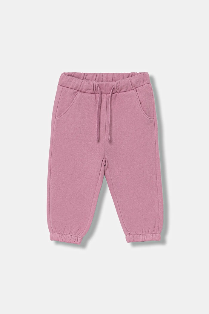 United Colors of Benetton spodnie dresowe dziecięce dzianina różowy 39M2GF04F.P.Season.9BYA