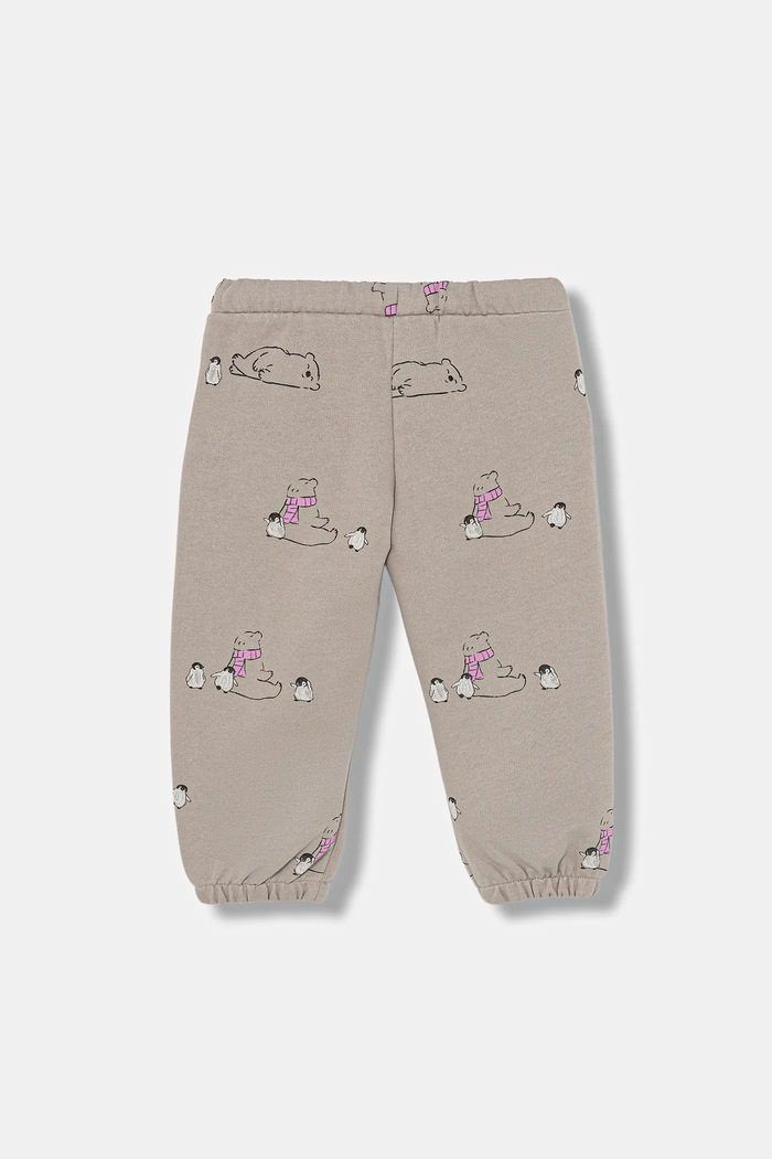 United Colors of Benetton pantaloni de trening pentru copii 3TIKGF05A.P.Seasonal maro AW25