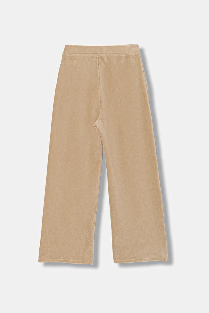 Dječji donji dio trenirke od velura United Colors of Benetton 4DZBCF02Q.G.reprop.9BYA bež AW25