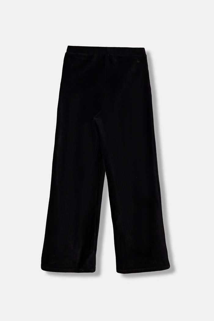 United Colors of Benetton spodnie dresowe welurowe dziecięce 4DZBCF02Q.G.reprop.9BYA czarny AW25