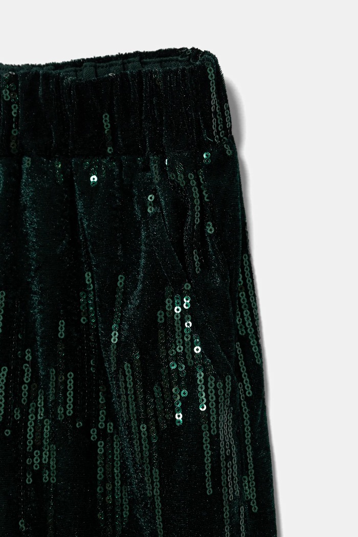 Dziewczynka United Colors of Benetton spodnie dziecięce 4OZGCF05C.G.Seasonal zielony