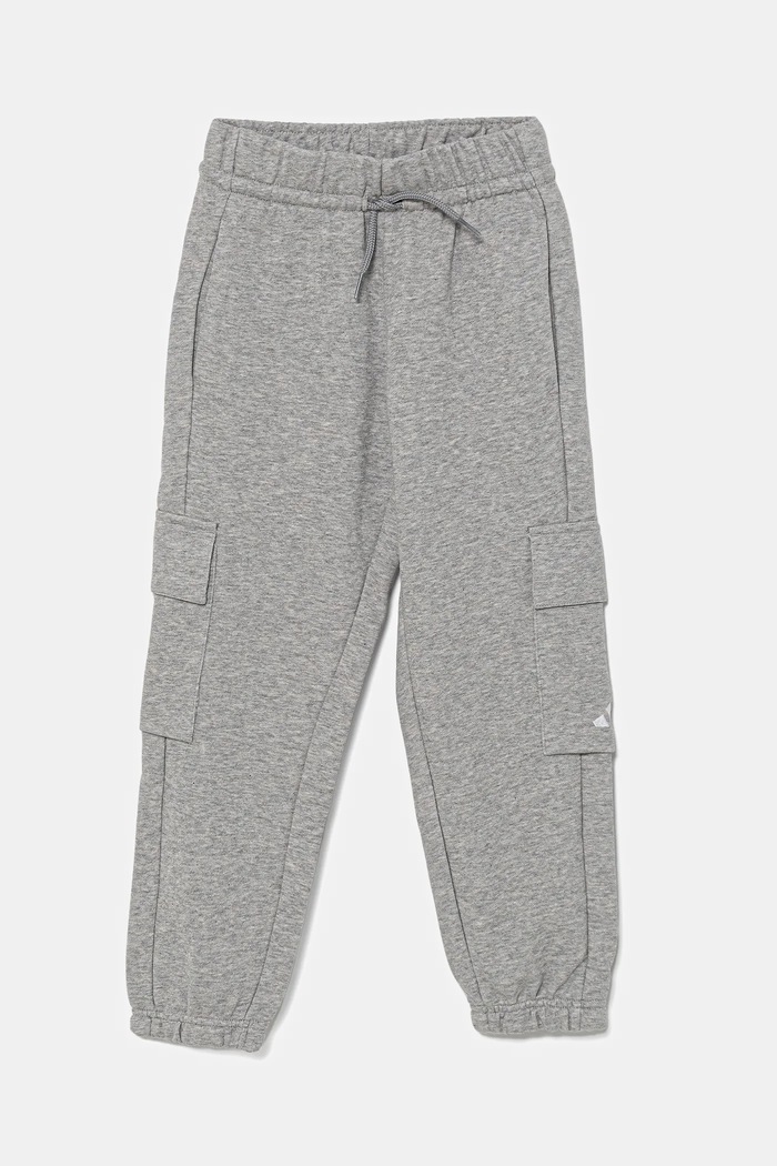 Otroški spodnji del trenirke adidas JV9996 siva AW25