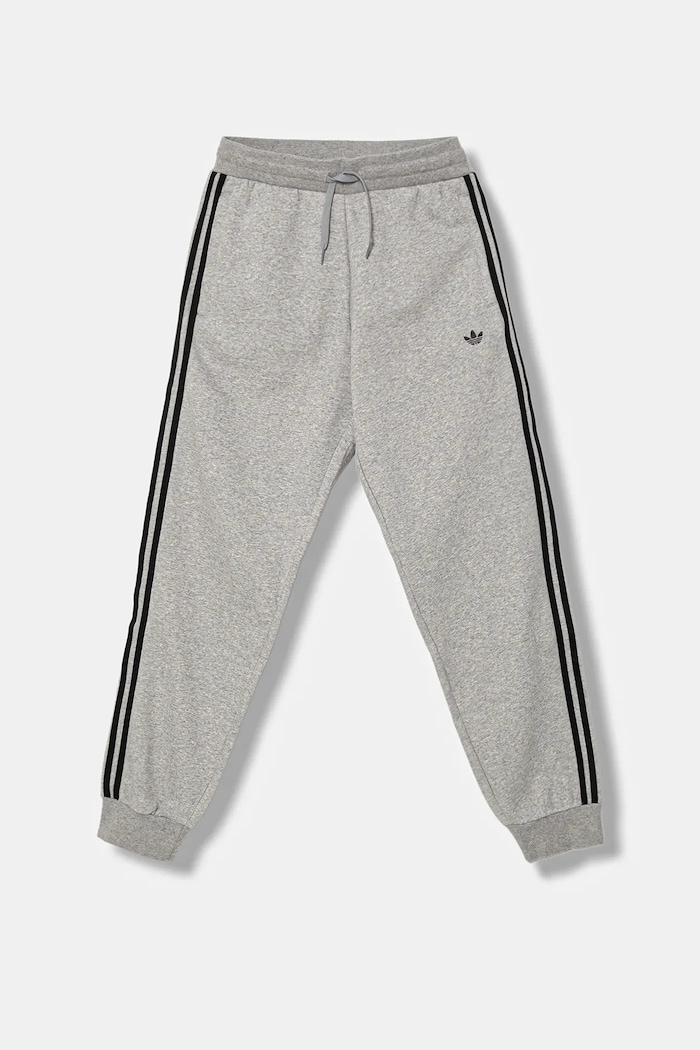 Otroški spodnji del trenirke adidas Originals JW1090 siva AW25