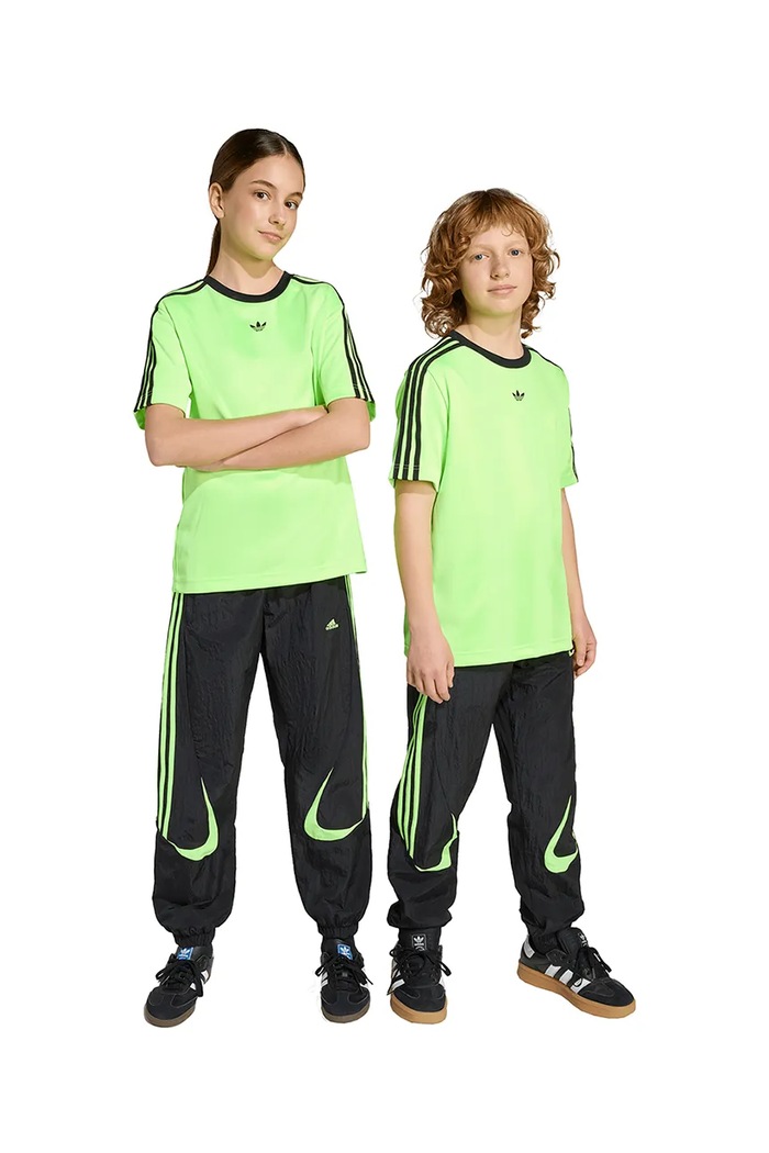 adidas Originals spodnie dresowe dziecięce tkanina czarny JY6321