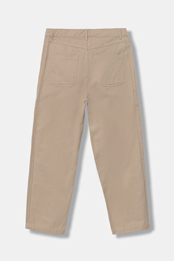 Chlapec Detské bavlnené nohavice adidas Originals JY2746 béžová
