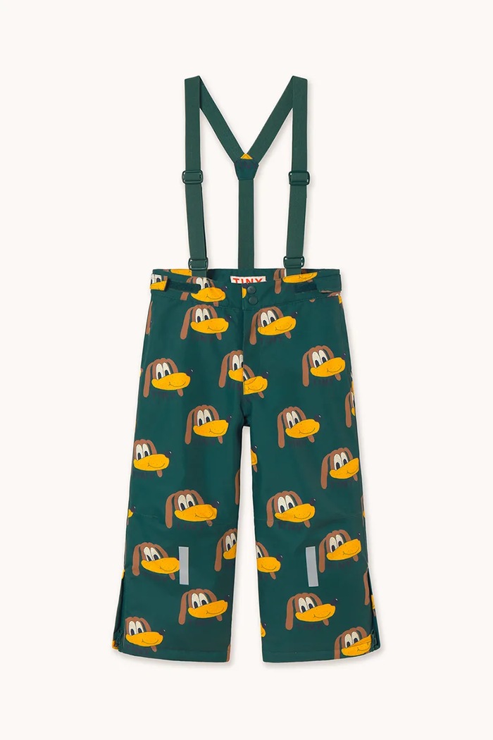 Παιδικό παντελόνι σκι Tinycottons DOGS SNOW PANT AW25.042 τιρκουάζ AW25