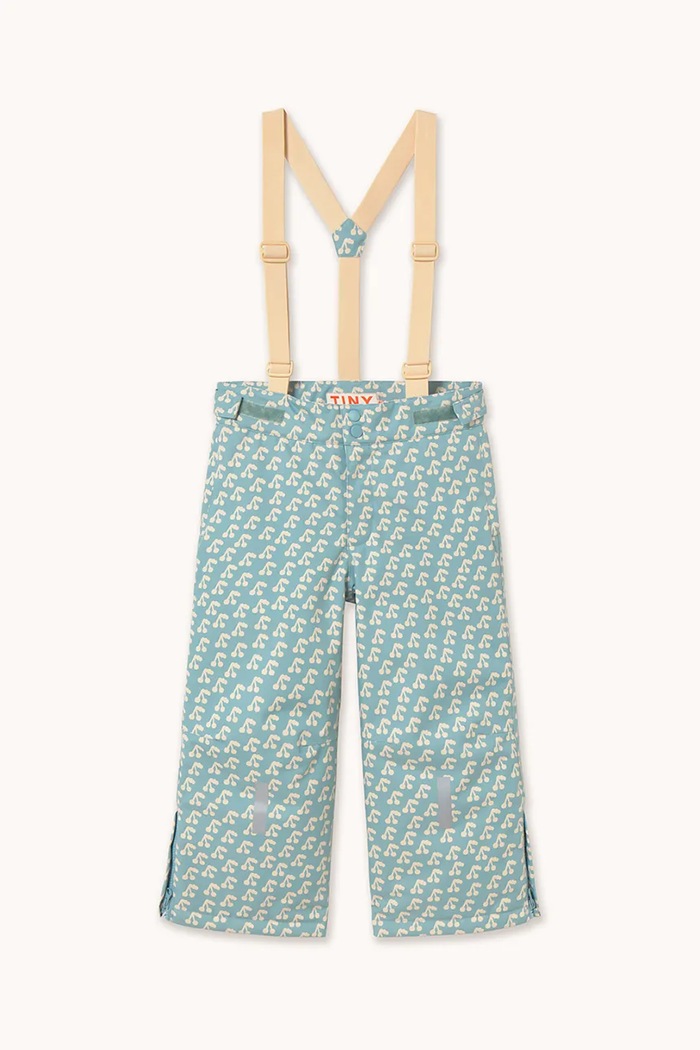 Detské lyžiarske nohavice Tinycottons CHERRIES SNOW PANT AW25.052 modrá AW25