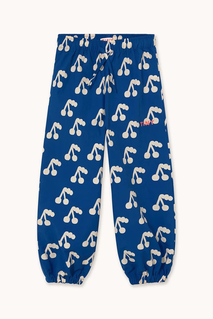 Παιδικό φούτερ Tinycottons CHERRIES WOVEN SWEATPANT AW25.189 μπλε AW25