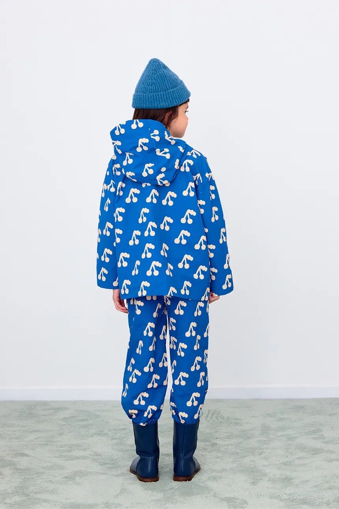 Παιδικό φούτερ Tinycottons CHERRIES WOVEN SWEATPANT μπλε AW25.189