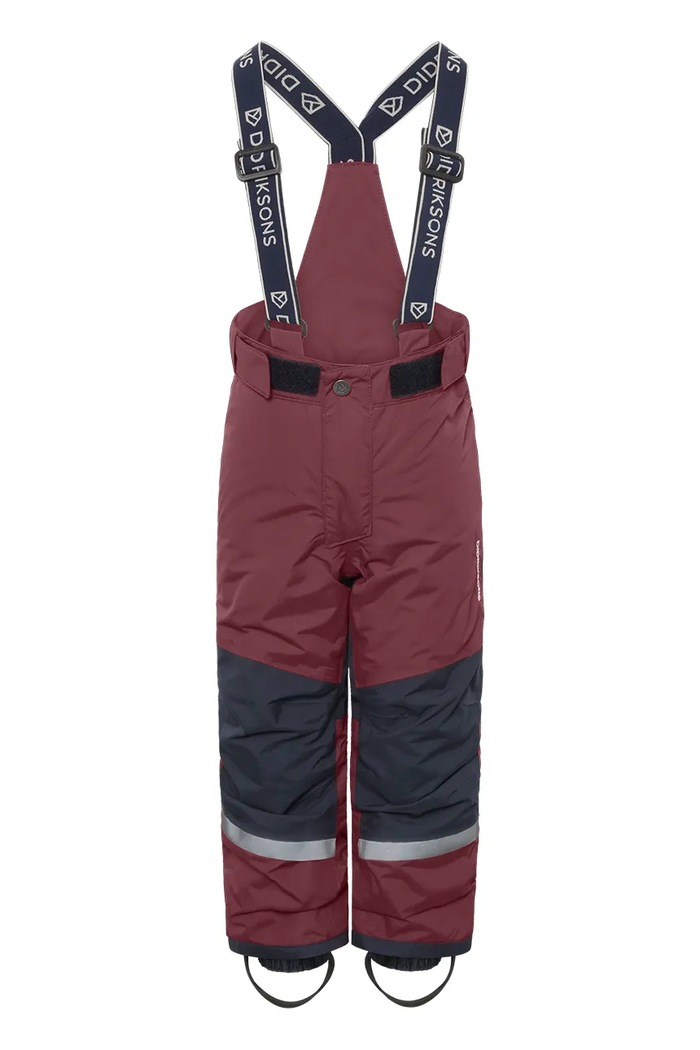 Didriksons spodnie dziecięce IDRE KIDS PANTS 6 tkanina bordowy 504357.9BYA
