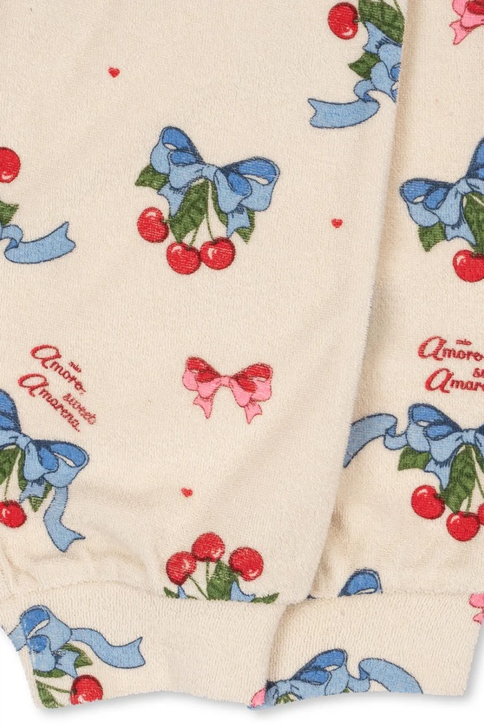 Konges Sløjd spodnie dresowe dziecięce z bawełną ITTY SWEAT PANTS GOTS beżowy KS103830.9BYA