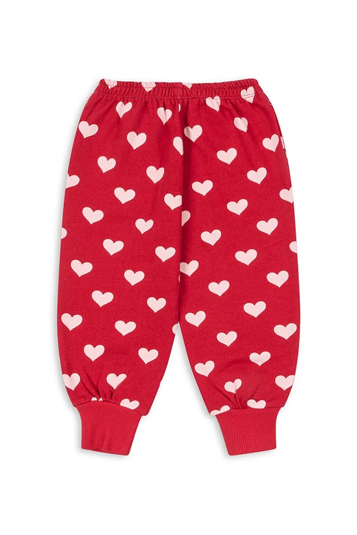 Konges Sløjd pantaloni copii LOUPY LOU SWEAT PANTS OCS KS103873.9BYA rosu AW25