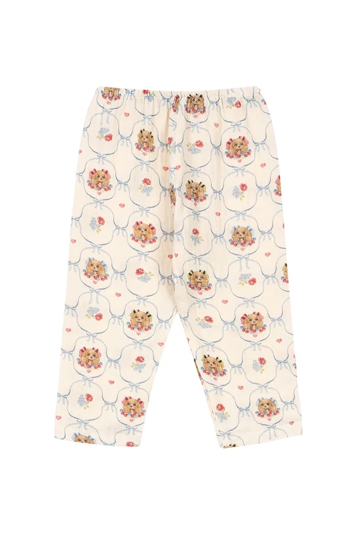 Детские хлопковые брюки Konges Sløjd COCO PANTS GOTS KS103760.9BYA бежевый AW25