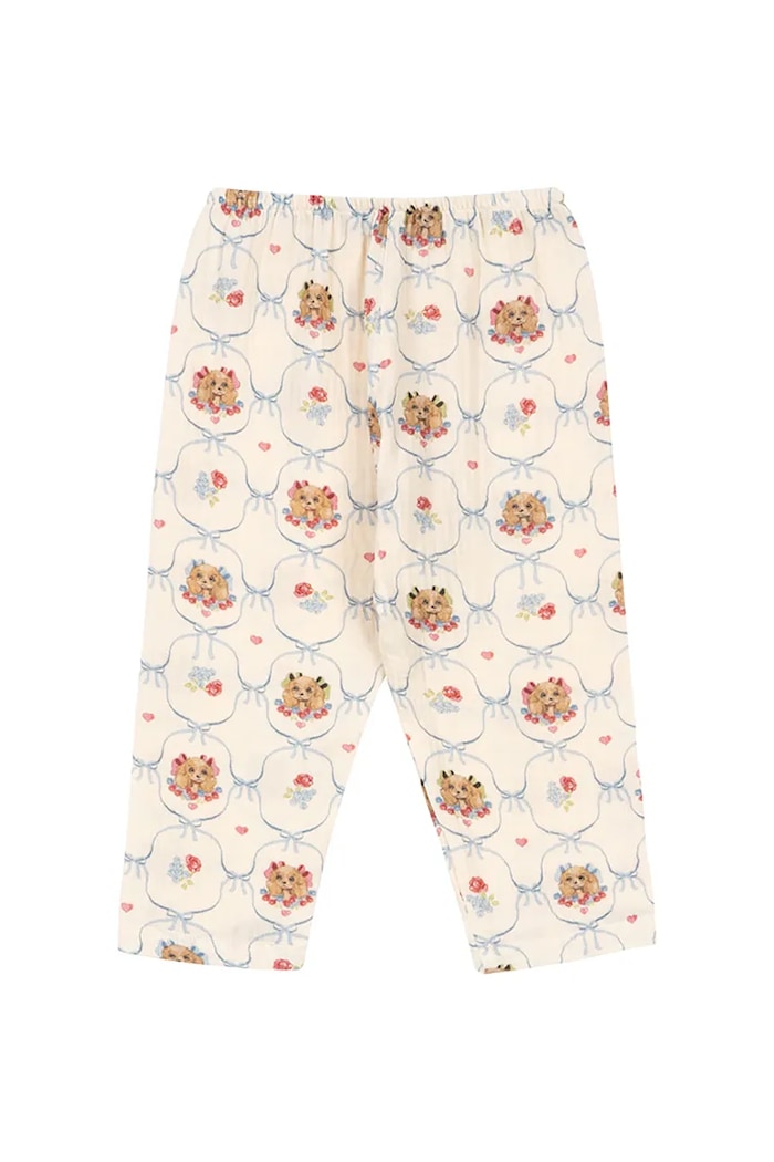 Детские хлопковые брюки Konges Sløjd COCO PANTS GOTS KS103760.9BYA бежевый AW25