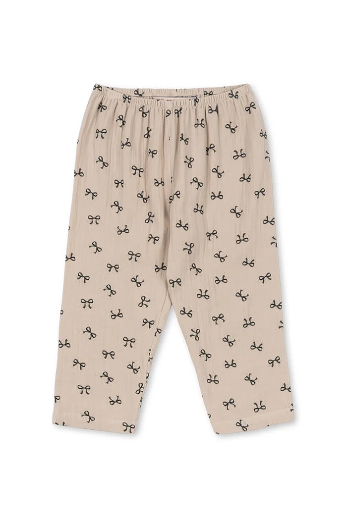 Detské bavlnené nohavice Konges Sløjd COCO PANTS GOTS bavlna béžová KS103760.9BYA