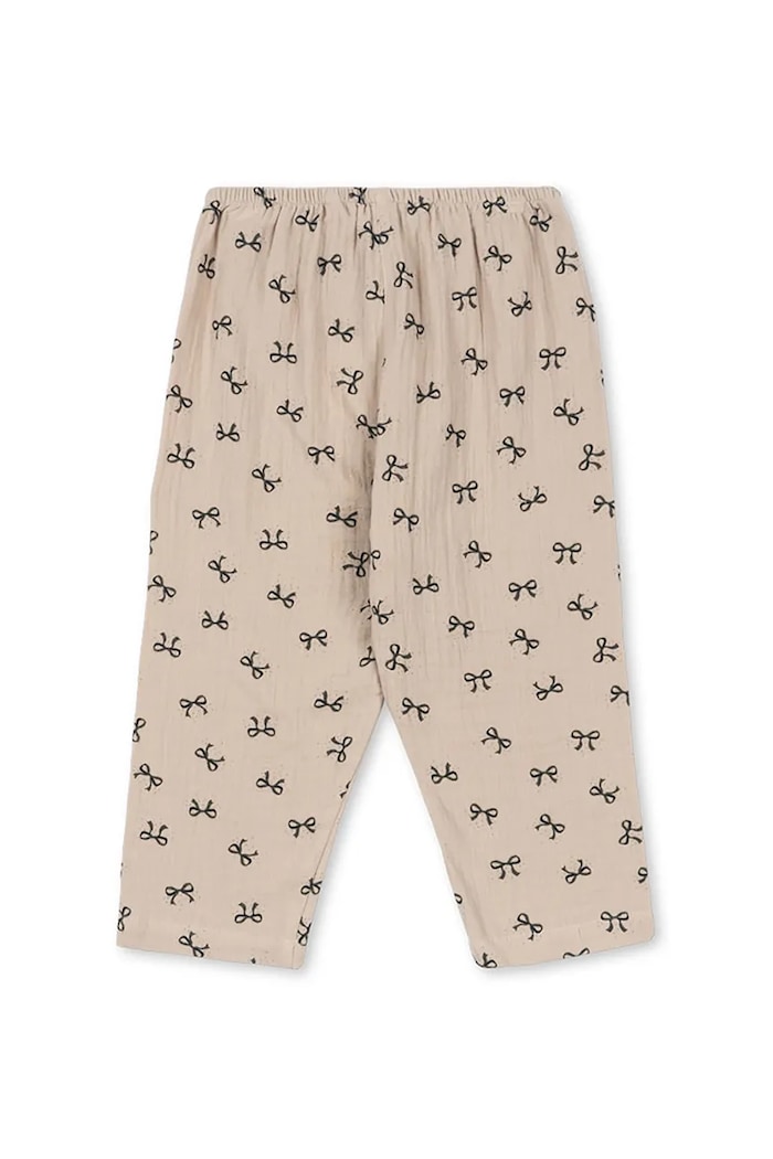 Detské bavlnené nohavice Konges Sløjd COCO PANTS GOTS KS103760.9BYA béžová AW25