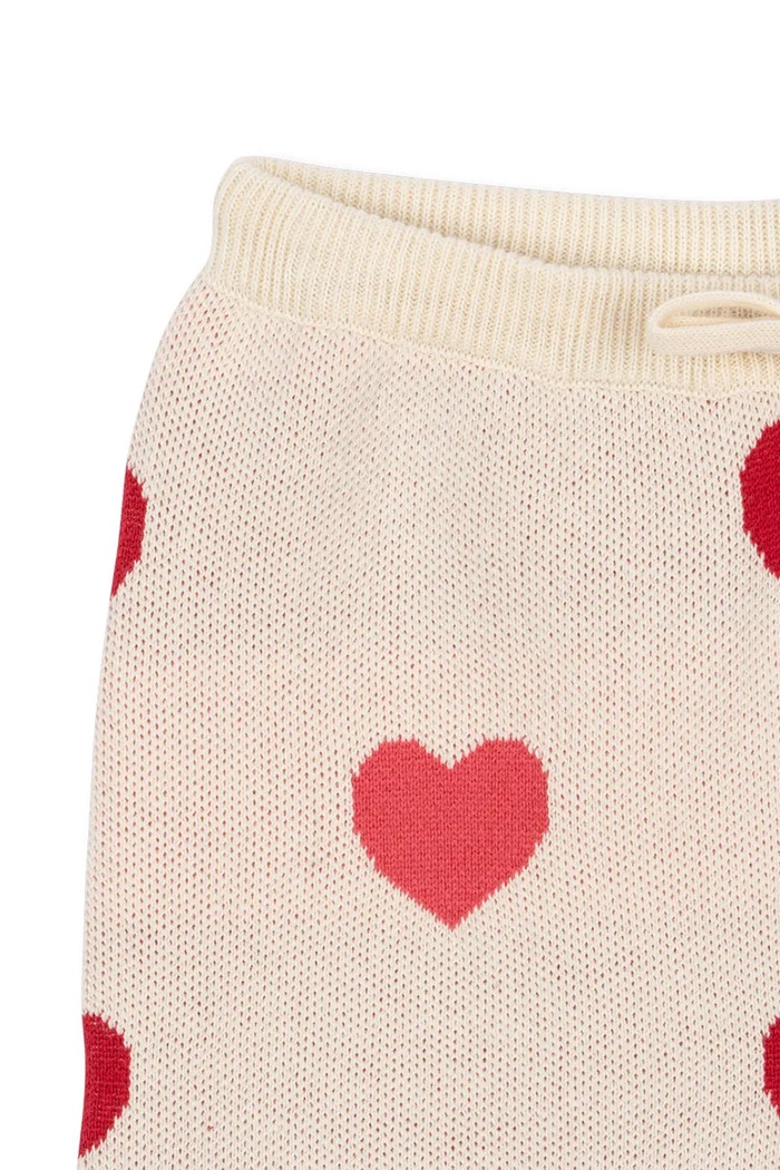 Chlapec Detské bavlnené nohavice Konges Sløjd LAPIS KNIT PANTS GOTS KS103855.9BYA béžová