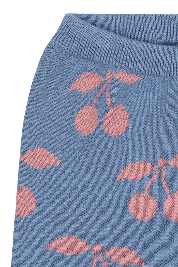 Chłopiec Konges Sløjd spodnie bawełniane dziecięce LAPIS KNIT PANTS GOTS KS103855.9BYA fioletowy
