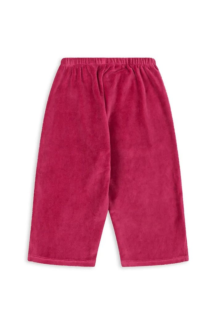 Konges Sløjd spodnie dziecięce z bawełną VELOU PANTS GOTS KS104030.9BYA bordowy AW25
