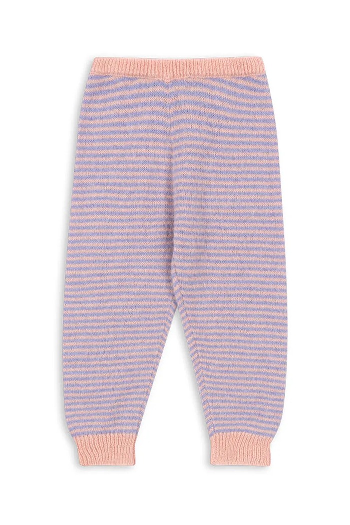 Konges Sløjd spodnie z dodatkiem alpaki dziecięce BERLE KNIT PANTS dzianina fioletowy KS103717.9BYA