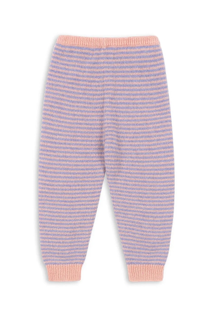 Konges Sløjd spodnie z dodatkiem alpaki dziecięce BERLE KNIT PANTS KS103717.9BYA fioletowy AW25